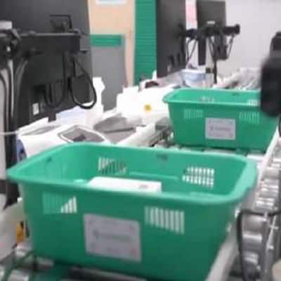automatización hospitalaria farmacia-robot cestas